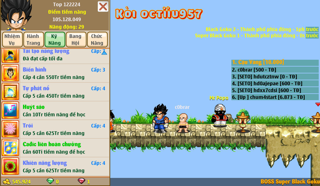 Nick Ngọc Rồng Online VIP giá rẻ, NickDaoquan.Vn, Shop Nick Ngọc Rồng