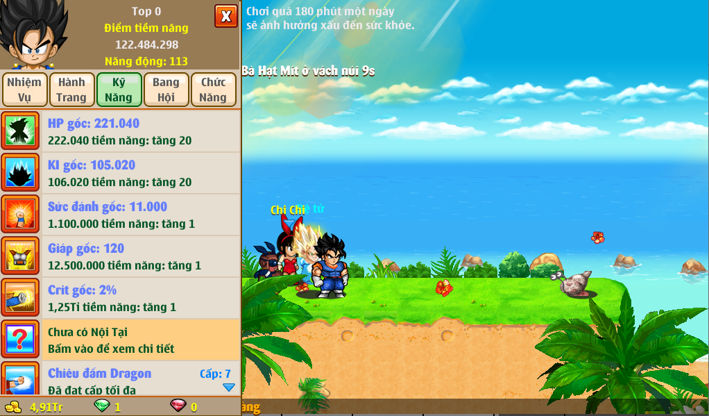 Nick Ngọc Rồng Online VIP giá rẻ, NickDaoquan.Vn, Shop Nick Ngọc Rồng