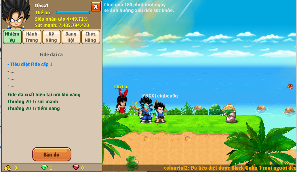 Nick Ngọc Rồng Online VIP giá rẻ, NickDaoquan.Vn, Shop Nick Ngọc Rồng