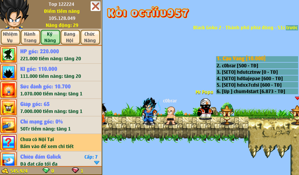 Nick Ngọc Rồng Online VIP giá rẻ, NickDaoquan.Vn, Shop Nick Ngọc Rồng