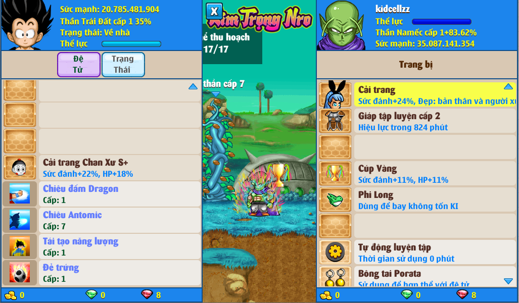 Nick Ngọc Rồng Online VIP giá rẻ, NickDaoQuan.Com, Shop Nick Ngọc Rồng