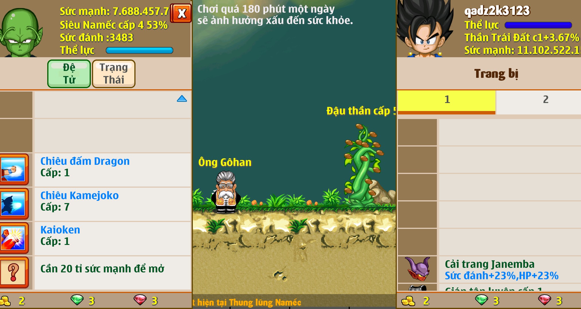 Nick Ngọc Rồng Online VIP giá rẻ, NickDaoquan.Vn, Shop Nick Ngọc Rồng