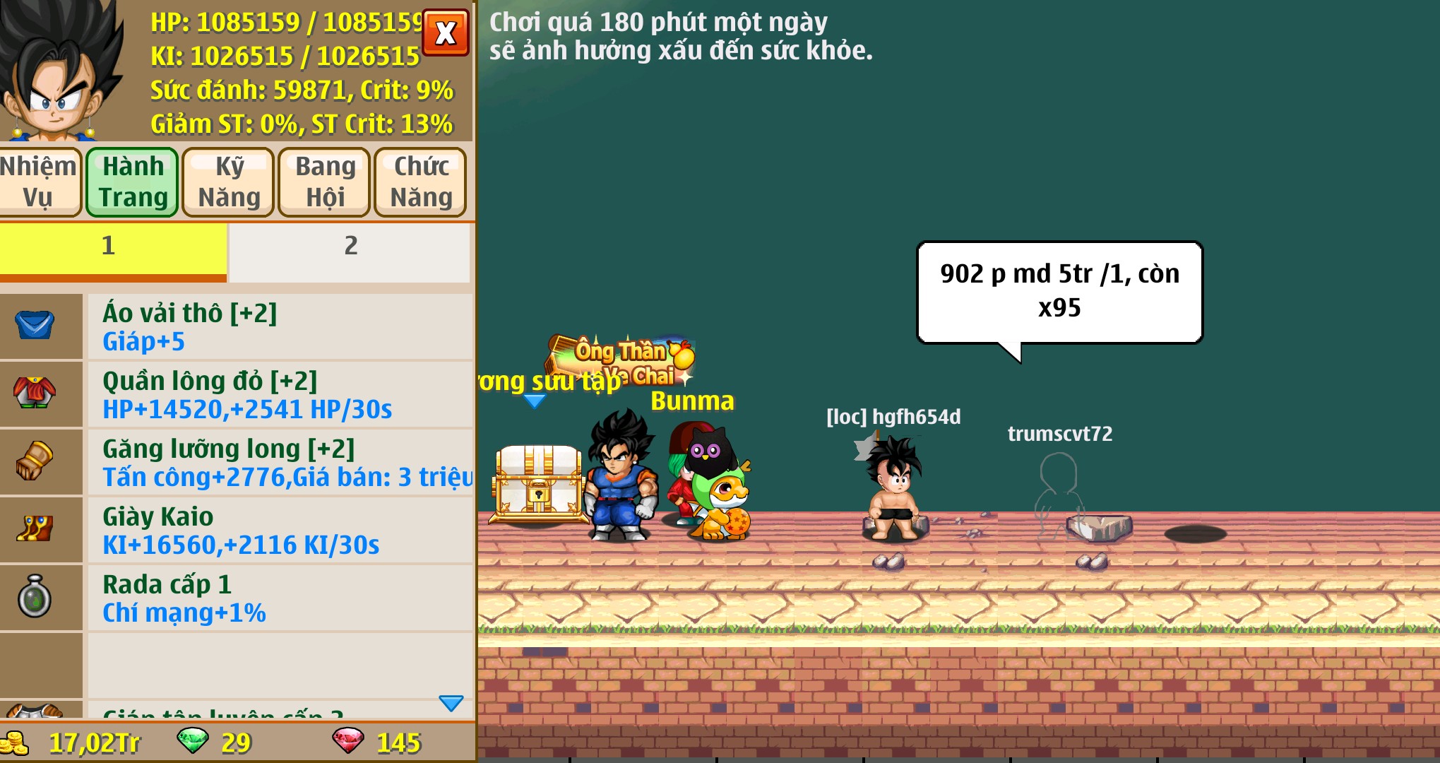 Nick Ngọc Rồng Online VIP giá rẻ, NickDaoquan.Vn, Shop Nick Ngọc Rồng