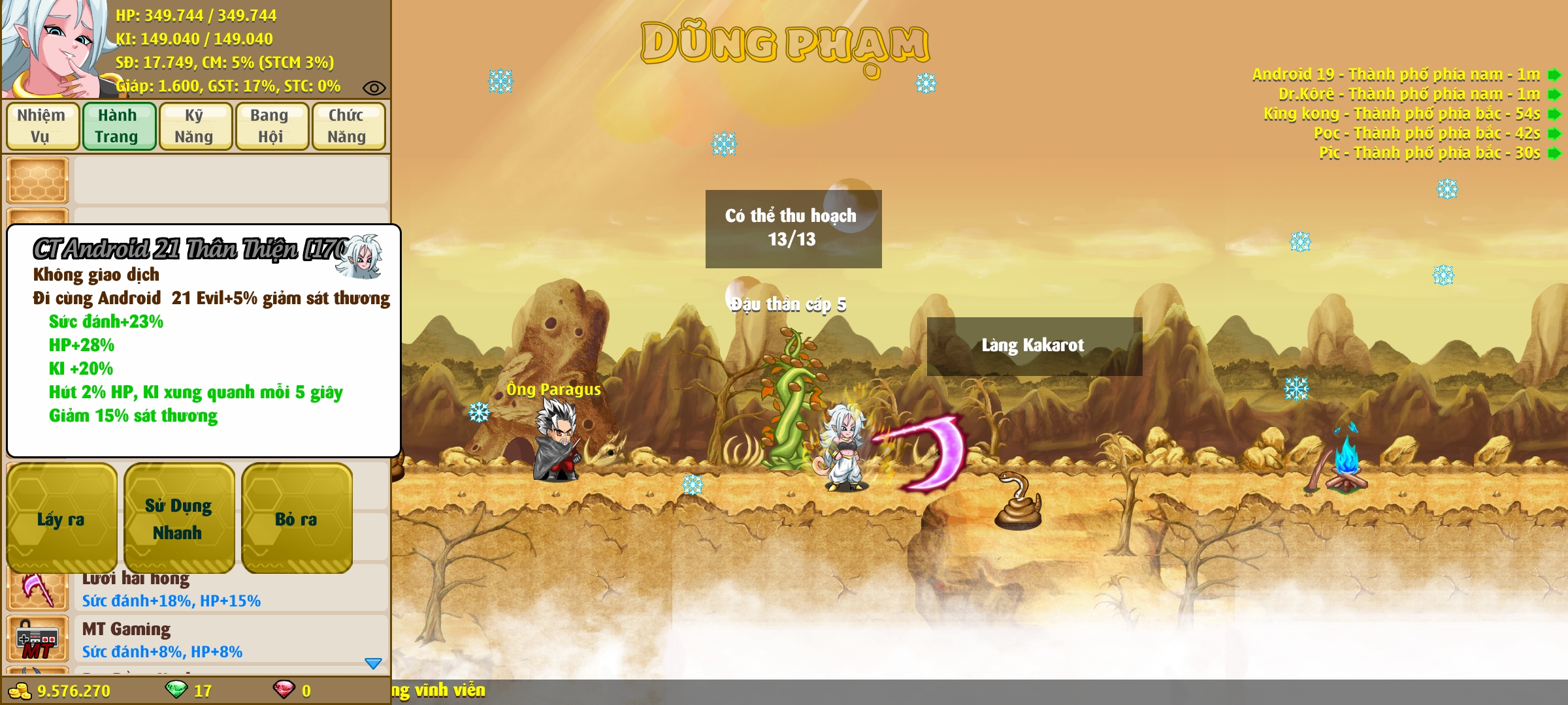 Nick Ngọc Rồng Online VIP giá rẻ, NickDaoQuan.Com, Shop Nick Ngọc Rồng