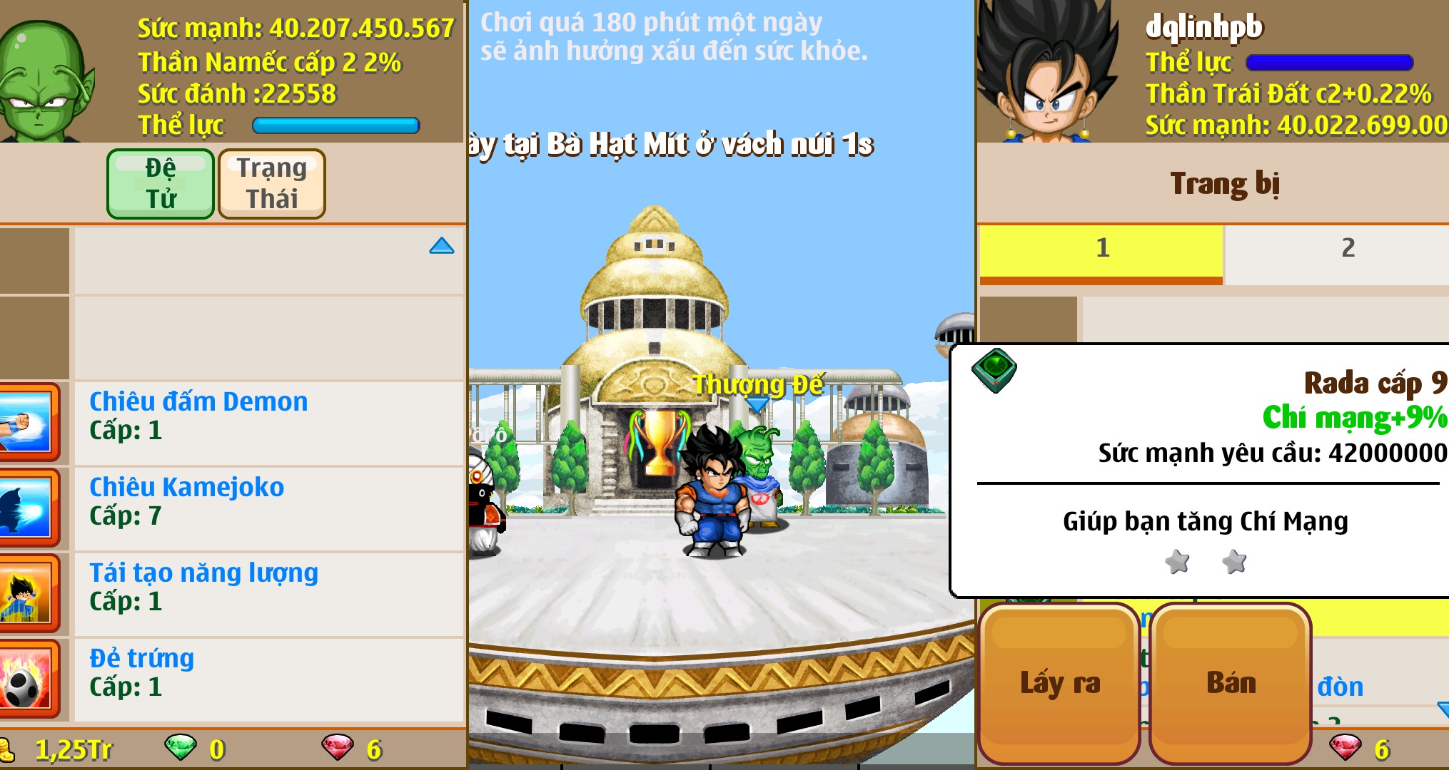 Nick Ngọc Rồng Online VIP giá rẻ, NickDaoQuan.Com, Shop Nick Ngọc Rồng