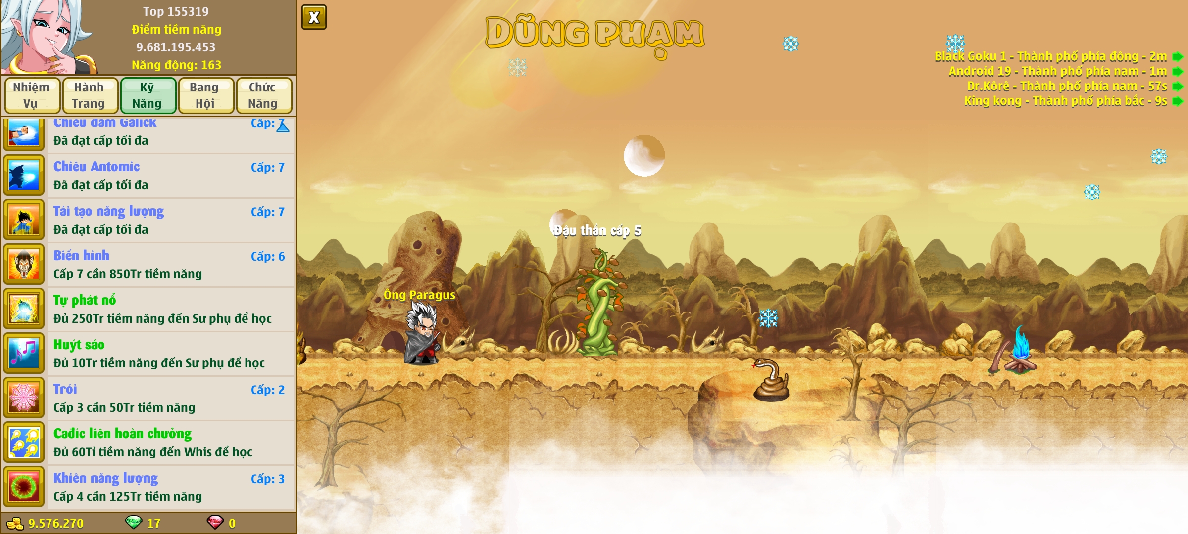 Nick Ngọc Rồng Online VIP giá rẻ, NickDaoQuan.Com, Shop Nick Ngọc Rồng