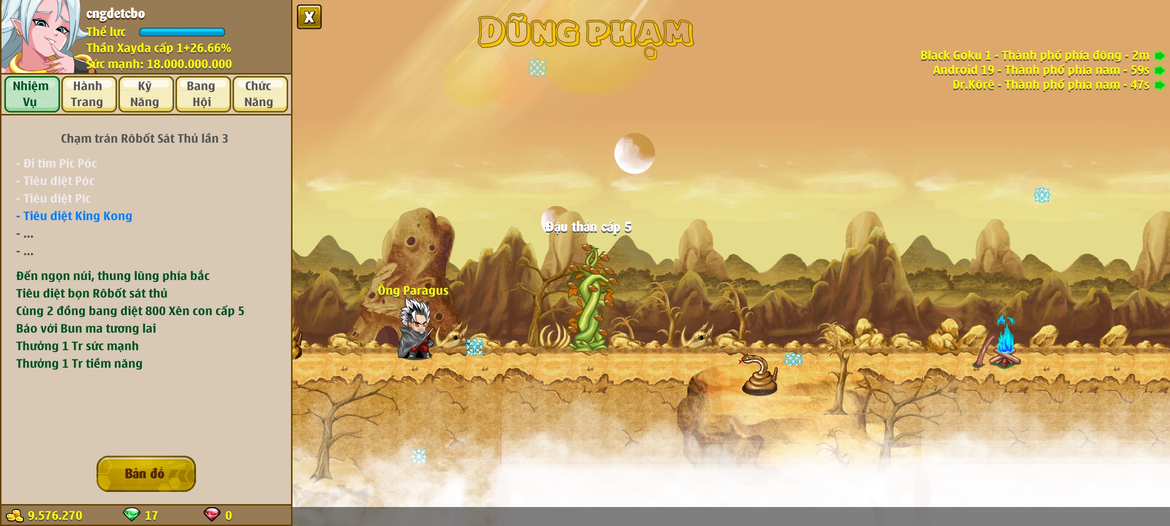 Nick Ngọc Rồng Online VIP giá rẻ, NickDaoQuan.Com, Shop Nick Ngọc Rồng