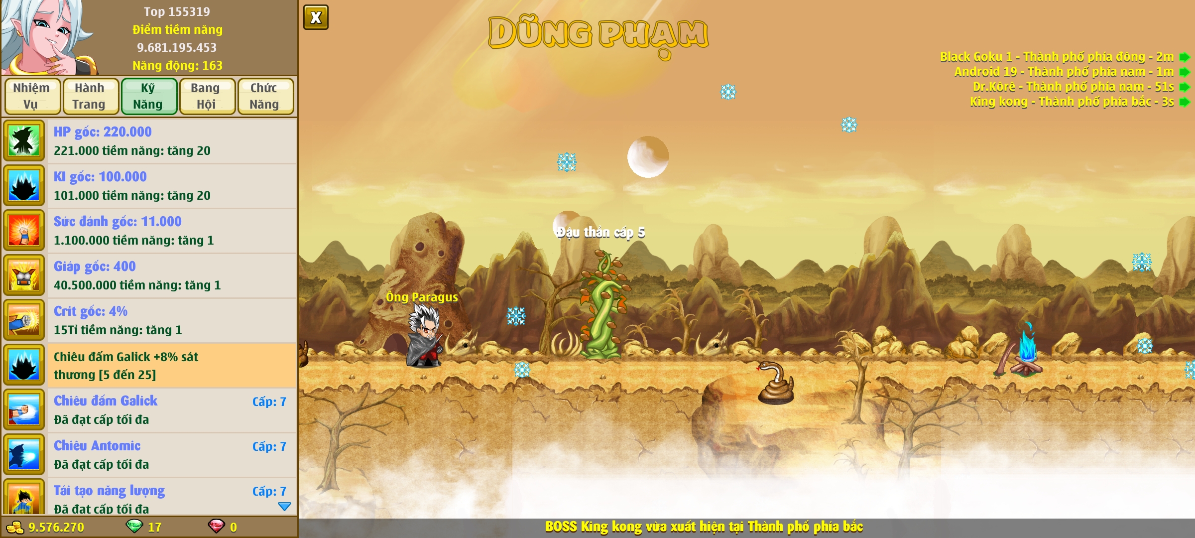 Nick Ngọc Rồng Online VIP giá rẻ, NickDaoQuan.Com, Shop Nick Ngọc Rồng