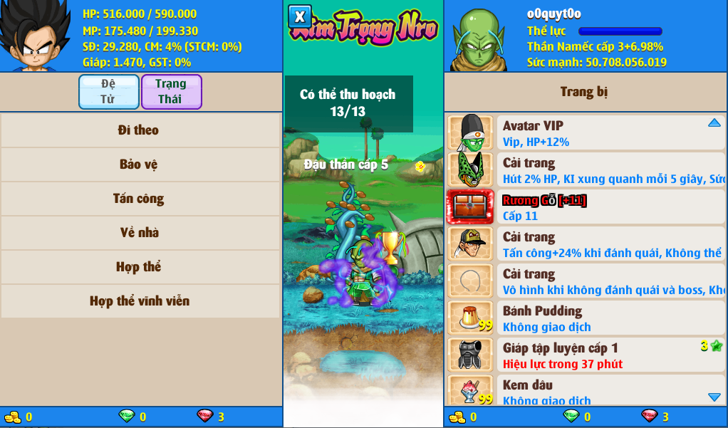 Nick Ngọc Rồng Online VIP giá rẻ, NickDaoQuan.Com, Shop Nick Ngọc Rồng