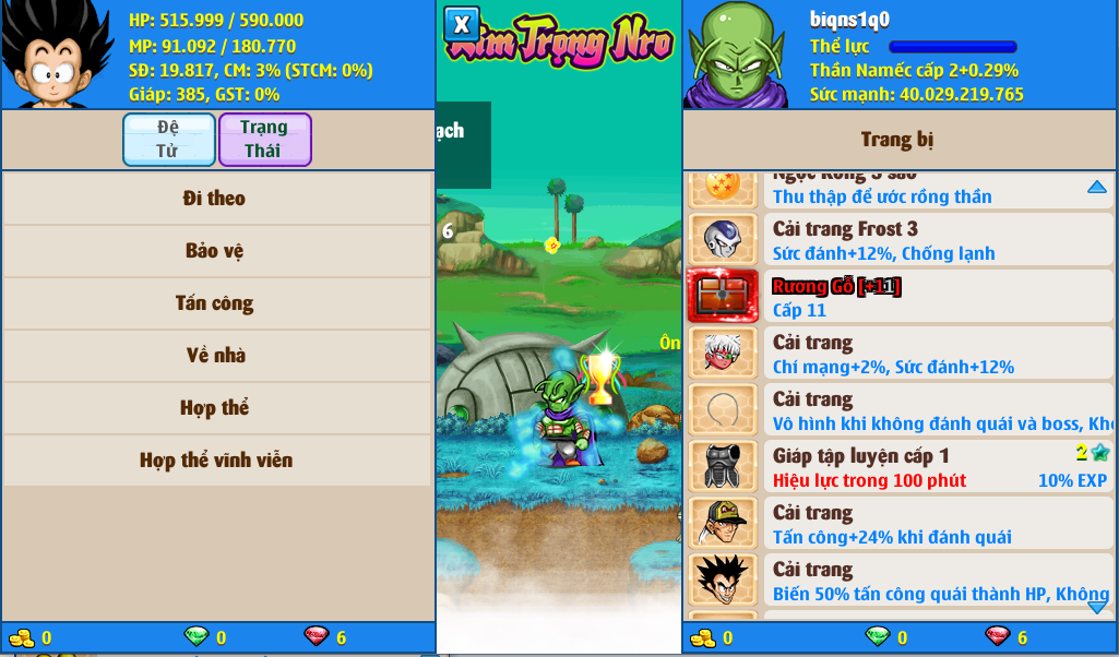 Nick Ngọc Rồng Online VIP giá rẻ, NickDaoQuan.Com, Shop Nick Ngọc Rồng