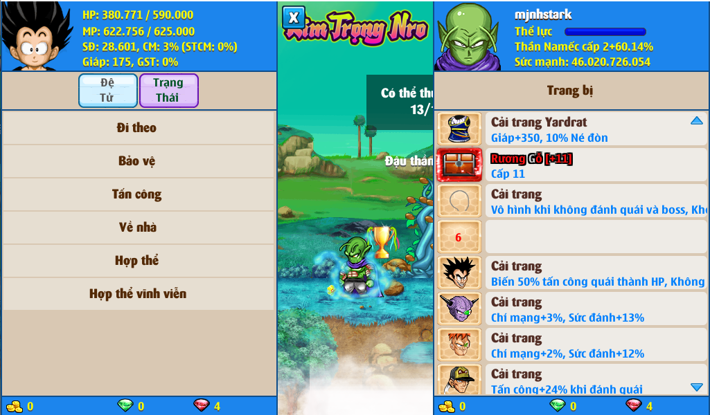 Nick Ngọc Rồng Online VIP giá rẻ, NickDaoQuan.Com, Shop Nick Ngọc Rồng