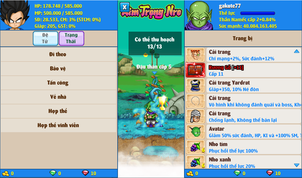 Nick Ngọc Rồng Online VIP giá rẻ, NickDaoQuan.Com, Shop Nick Ngọc Rồng