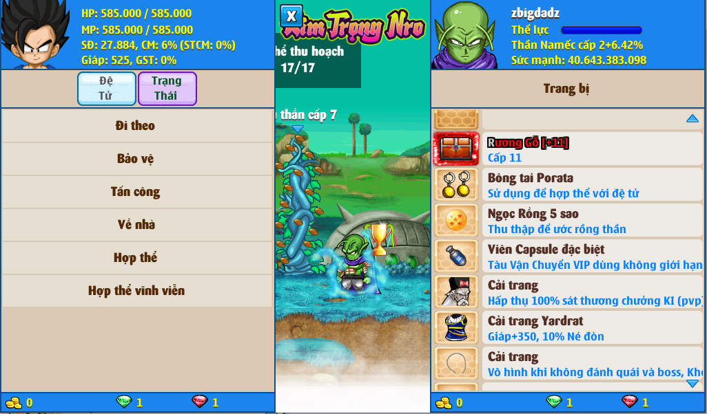 Nick Ngọc Rồng Online VIP giá rẻ, NickDaoQuan.Com, Shop Nick Ngọc Rồng