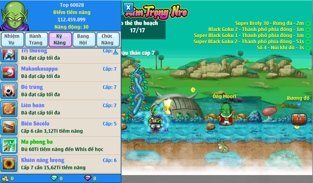 Nick Ngọc Rồng Online VIP giá rẻ, NickDaoQuan.Com, Shop Nick Ngọc Rồng