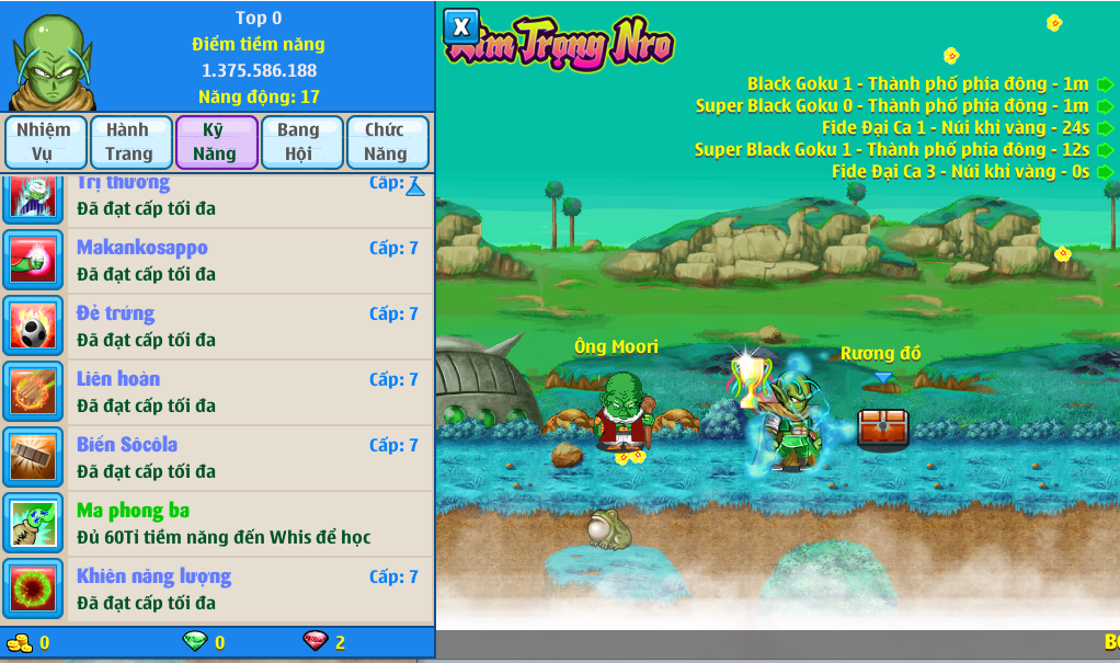 Nick Ngọc Rồng Online VIP giá rẻ, NickDaoQuan.Com, Shop Nick Ngọc Rồng