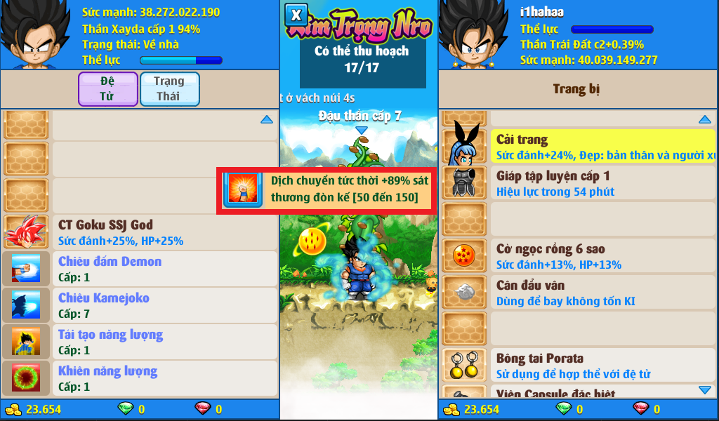 Nick Ngọc Rồng Online VIP giá rẻ, NickDaoQuan.Com, Shop Nick Ngọc Rồng