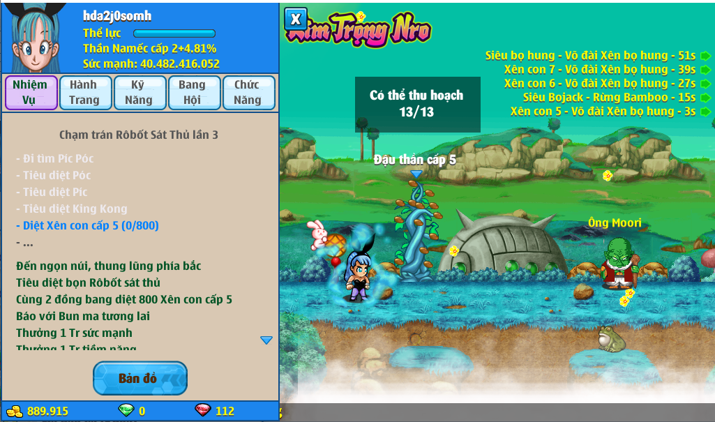 Nick Ngọc Rồng Online VIP giá rẻ, NickDaoQuan.Com, Shop Nick Ngọc Rồng