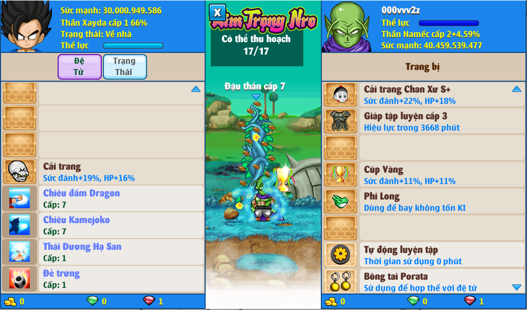 Nick Ngọc Rồng Online VIP giá rẻ, NickDaoQuan.Com, Shop Nick Ngọc Rồng