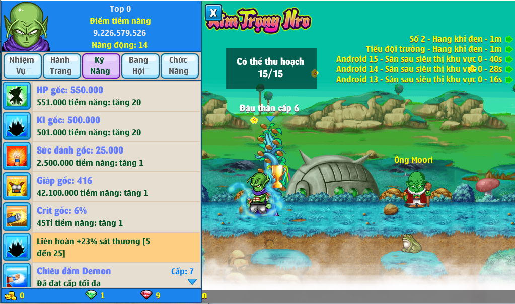 Nick Ngọc Rồng Online VIP giá rẻ, NickDaoQuan.Com, Shop Nick Ngọc Rồng