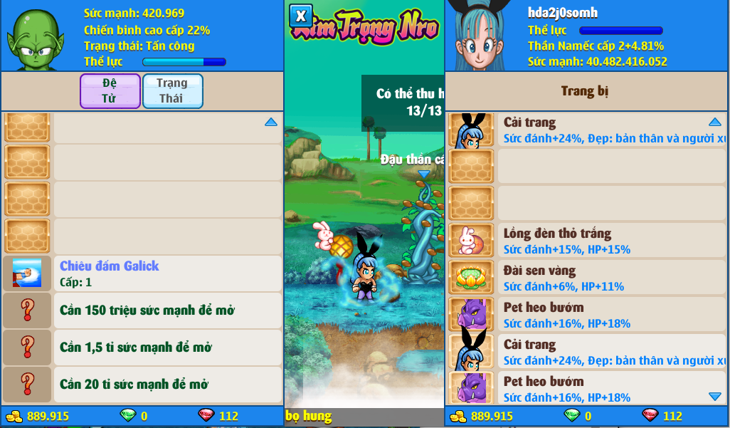 Nick Ngọc Rồng Online VIP giá rẻ, NickDaoQuan.Com, Shop Nick Ngọc Rồng