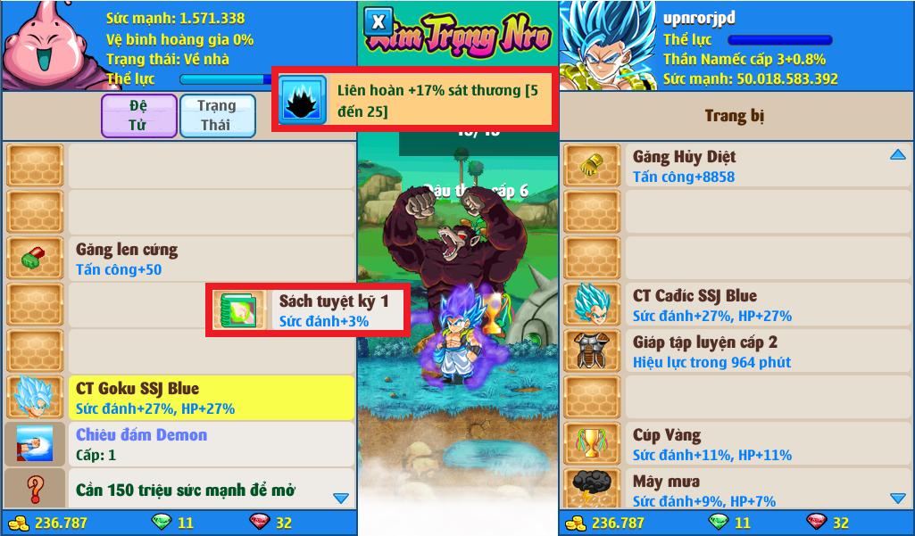 Nick Ngọc Rồng Online VIP giá rẻ, NickDaoQuan.Com, Shop Nick Ngọc Rồng