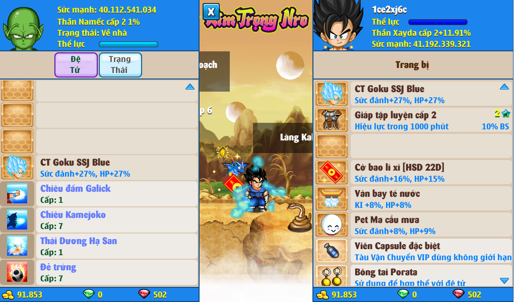 Nick Ngọc Rồng Online VIP giá rẻ, NickDaoQuan.Com, Shop Nick Ngọc Rồng