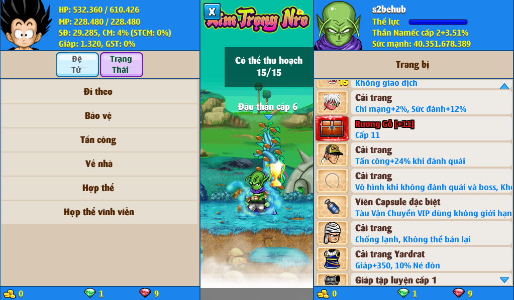 Nick Ngọc Rồng Online VIP giá rẻ, NickDaoQuan.Com, Shop Nick Ngọc Rồng