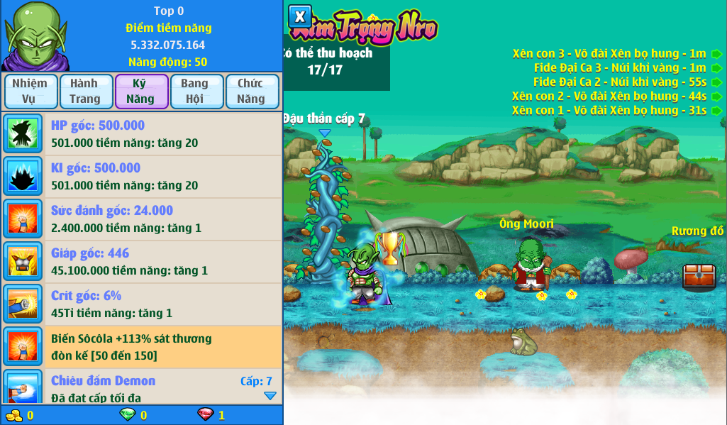 Nick Ngọc Rồng Online VIP giá rẻ, NickDaoQuan.Com, Shop Nick Ngọc Rồng