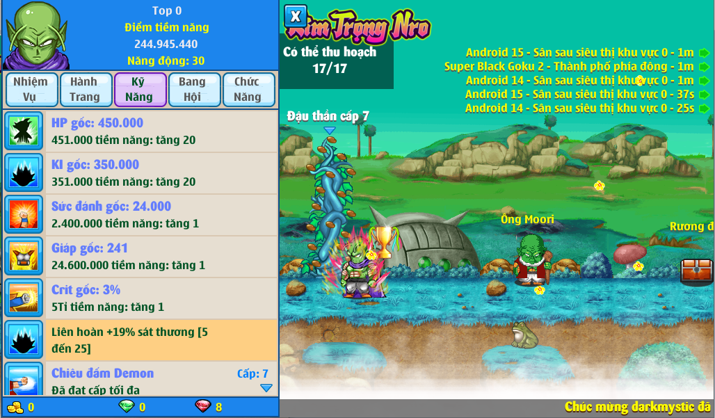 Nick Ngọc Rồng Online VIP giá rẻ, NickDaoQuan.Com, Shop Nick Ngọc Rồng