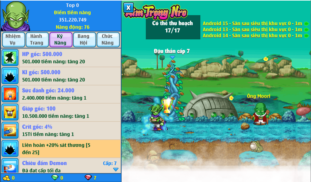 Nick Ngọc Rồng Online VIP giá rẻ, NickDaoQuan.Com, Shop Nick Ngọc Rồng