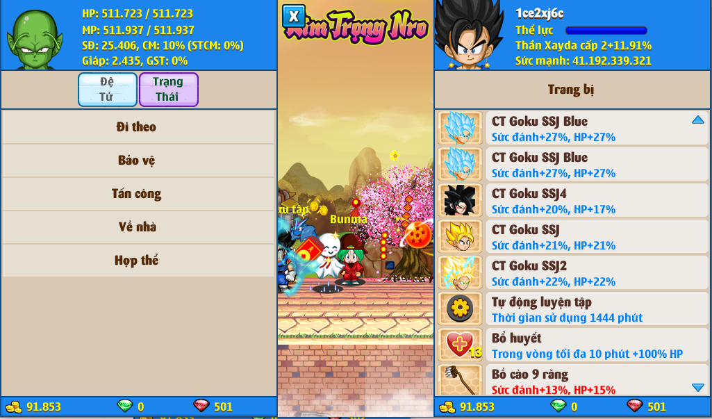 Nick Ngọc Rồng Online VIP giá rẻ, NickDaoQuan.Com, Shop Nick Ngọc Rồng