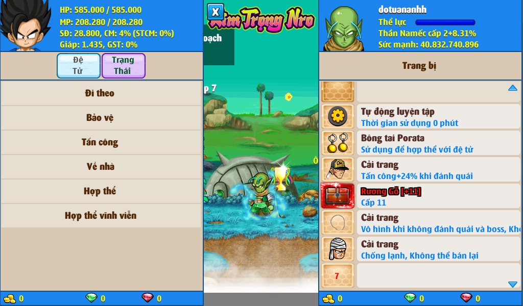 Nick Ngọc Rồng Online VIP giá rẻ, NickDaoQuan.Com, Shop Nick Ngọc Rồng