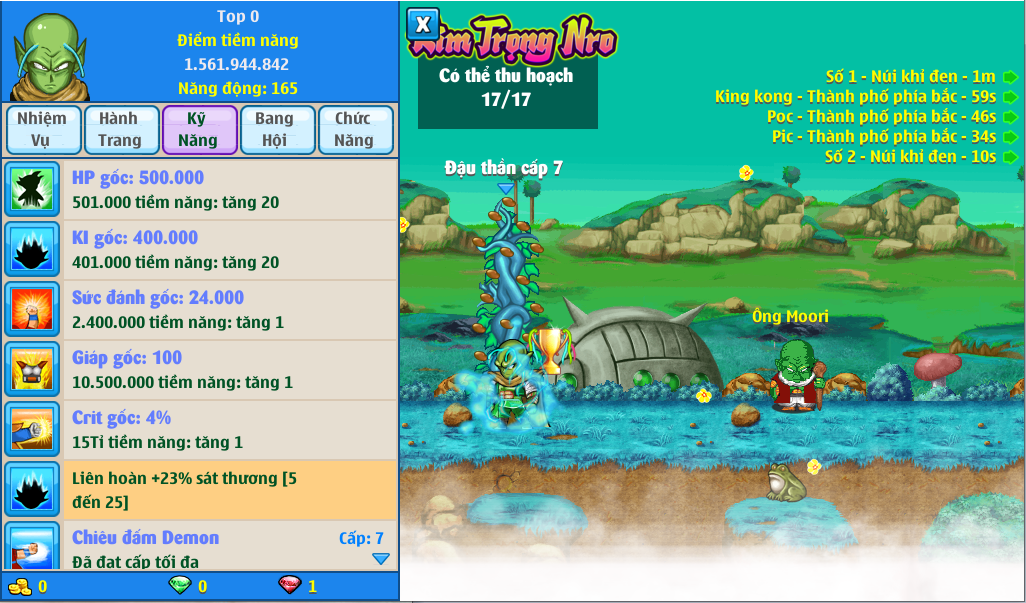 Nick Ngọc Rồng Online VIP giá rẻ, NickDaoQuan.Com, Shop Nick Ngọc Rồng