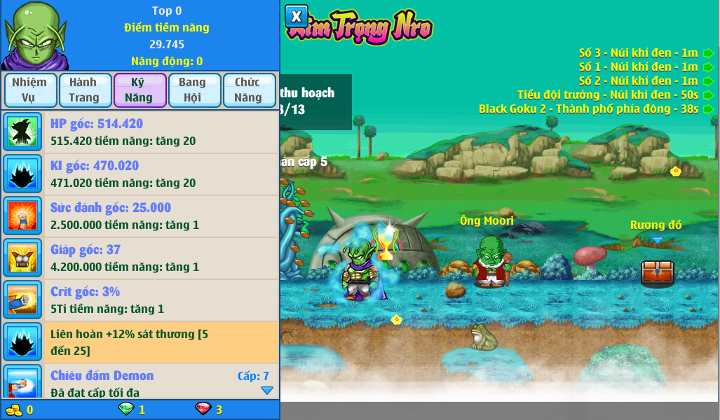 Nick Ngọc Rồng Online VIP giá rẻ, NickDaoQuan.Com, Shop Nick Ngọc Rồng