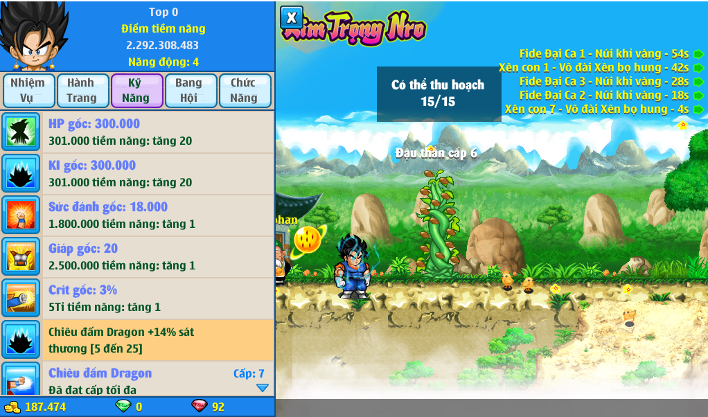 Nick Ngọc Rồng Online VIP giá rẻ, NickDaoQuan.Com, Shop Nick Ngọc Rồng