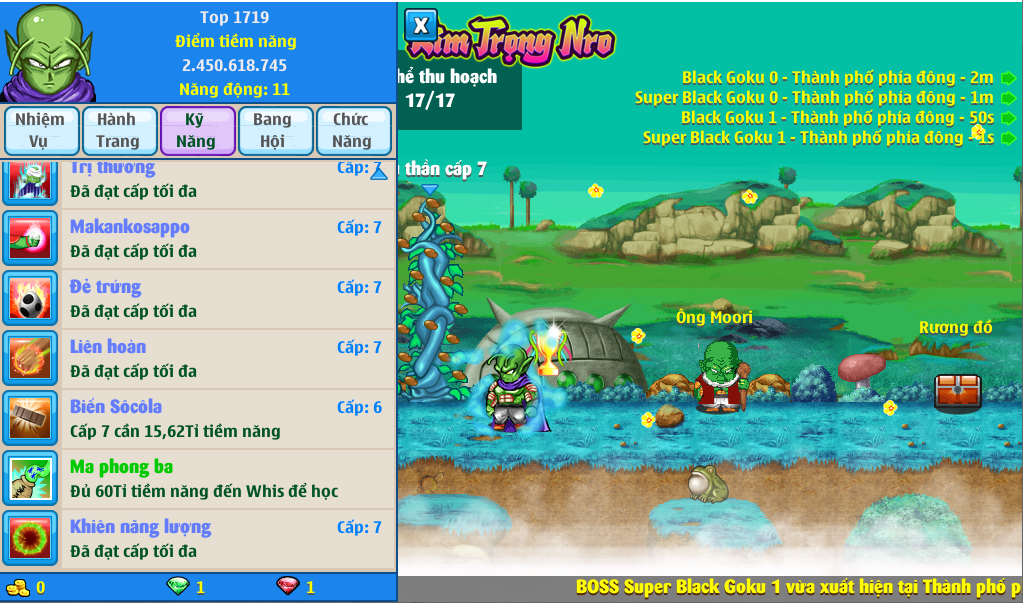 Nick Ngọc Rồng Online VIP giá rẻ, NickDaoQuan.Com, Shop Nick Ngọc Rồng