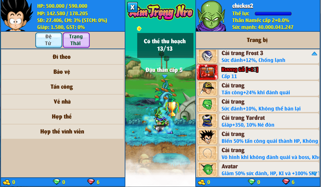 Nick Ngọc Rồng Online VIP giá rẻ, NickDaoQuan.Com, Shop Nick Ngọc Rồng