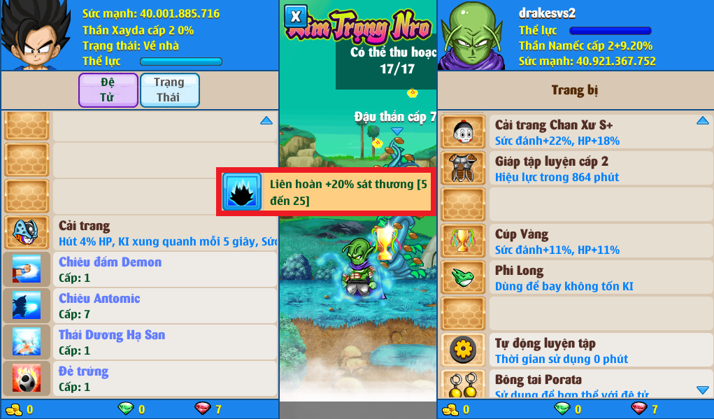 Nick Ngọc Rồng Online VIP giá rẻ, NickDaoQuan.Com, Shop Nick Ngọc Rồng