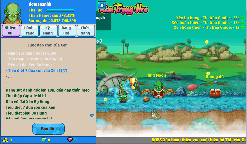 Nick Ngọc Rồng Online VIP giá rẻ, NickDaoQuan.Com, Shop Nick Ngọc Rồng