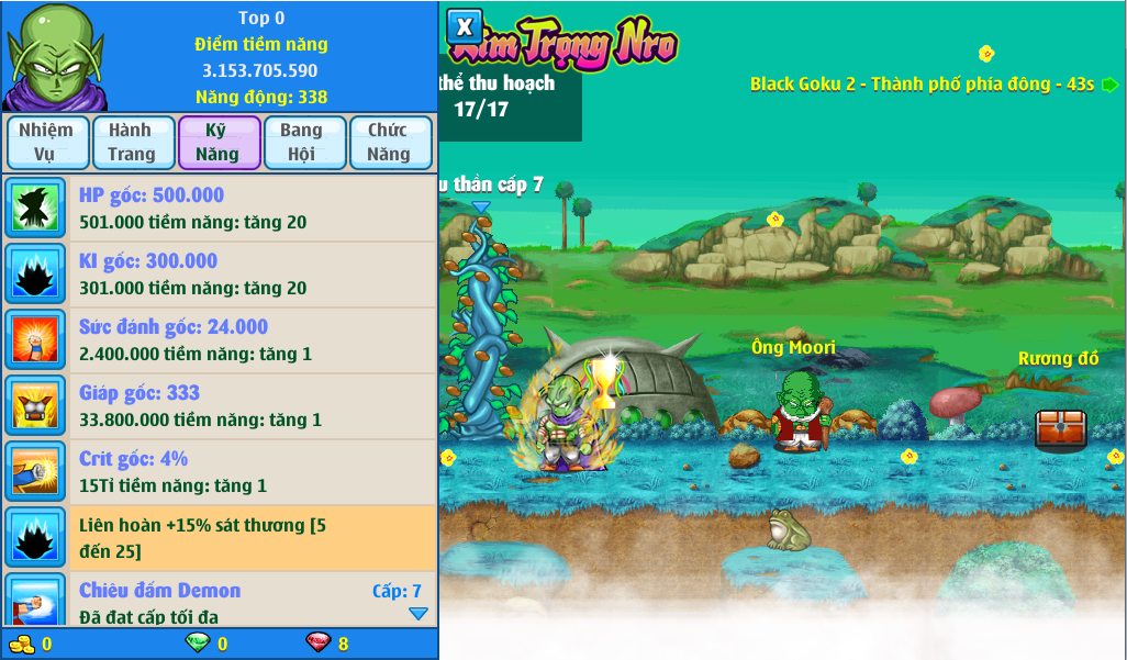 Nick Ngọc Rồng Online VIP giá rẻ, NickDaoQuan.Com, Shop Nick Ngọc Rồng