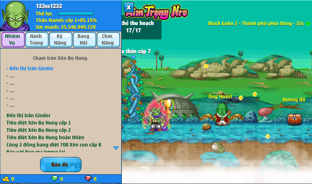 Nick Ngọc Rồng Online VIP giá rẻ, NickDaoQuan.Com, Shop Nick Ngọc Rồng