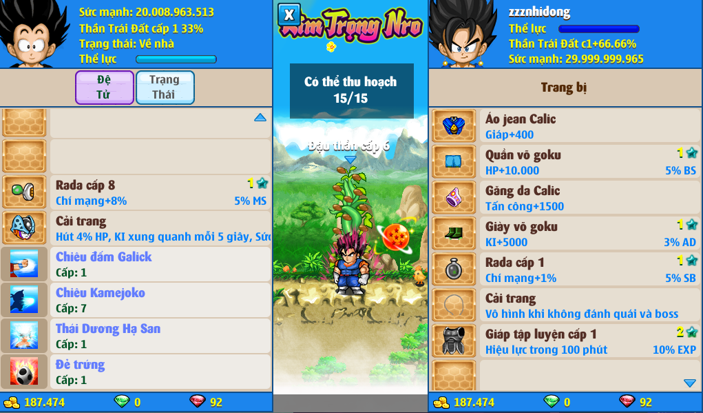 Nick Ngọc Rồng Online VIP giá rẻ, NickDaoQuan.Com, Shop Nick Ngọc Rồng