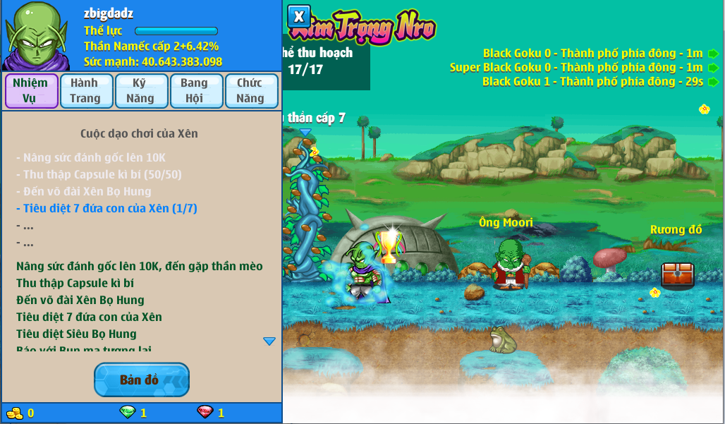 Nick Ngọc Rồng Online VIP giá rẻ, NickDaoQuan.Com, Shop Nick Ngọc Rồng