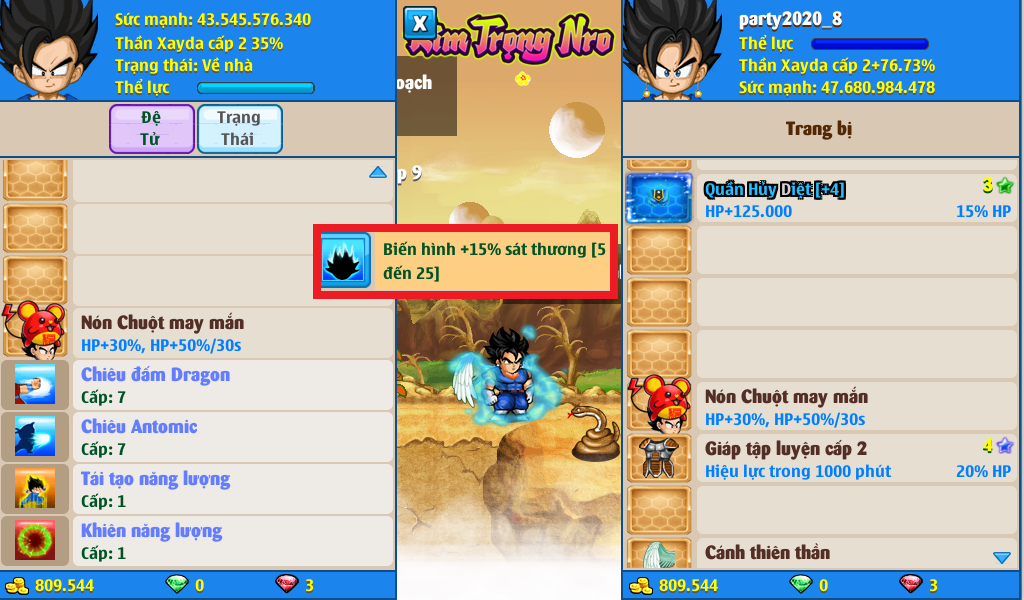 Nick Ngọc Rồng Online VIP giá rẻ, NickDaoQuan.Com, Shop Nick Ngọc Rồng