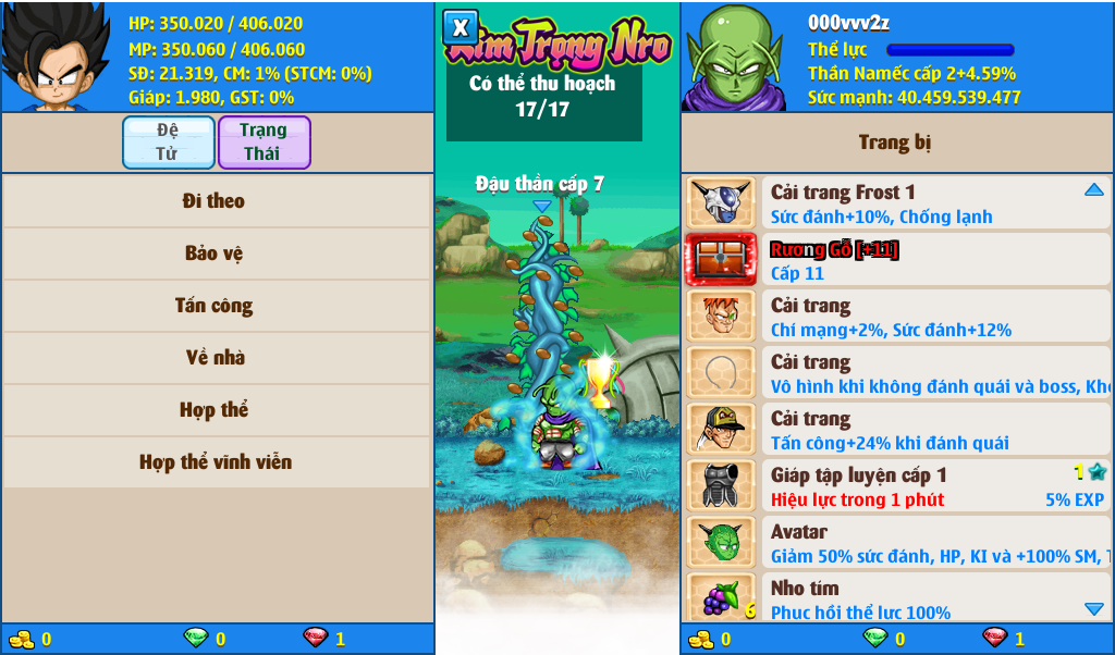 Nick Ngọc Rồng Online VIP giá rẻ, NickDaoQuan.Com, Shop Nick Ngọc Rồng