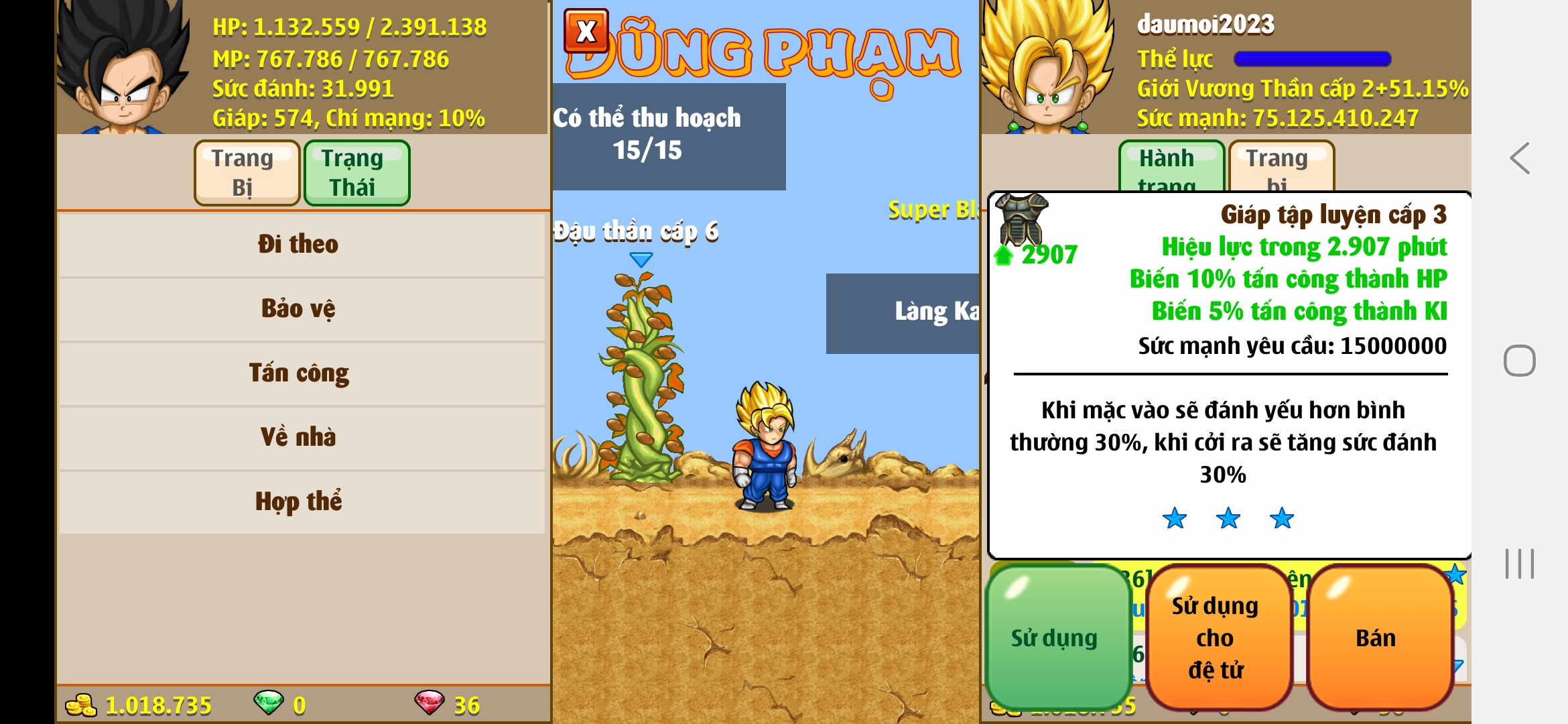 Nick Ngọc Rồng Online VIP giá rẻ, NickDaoQuan.Com, Shop Nick Ngọc Rồng