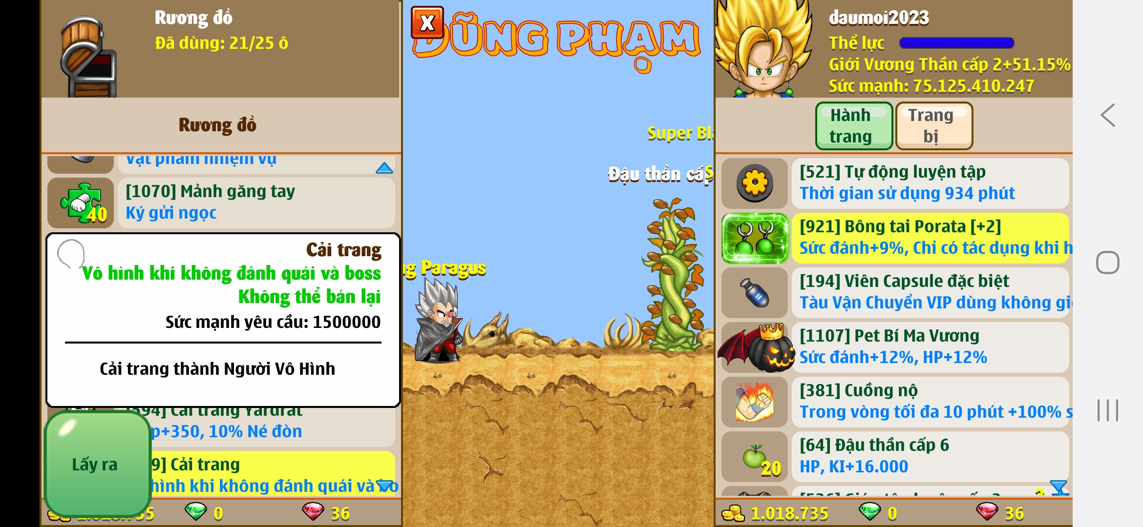 Nick Ngọc Rồng Online VIP giá rẻ, NickDaoQuan.Com, Shop Nick Ngọc Rồng