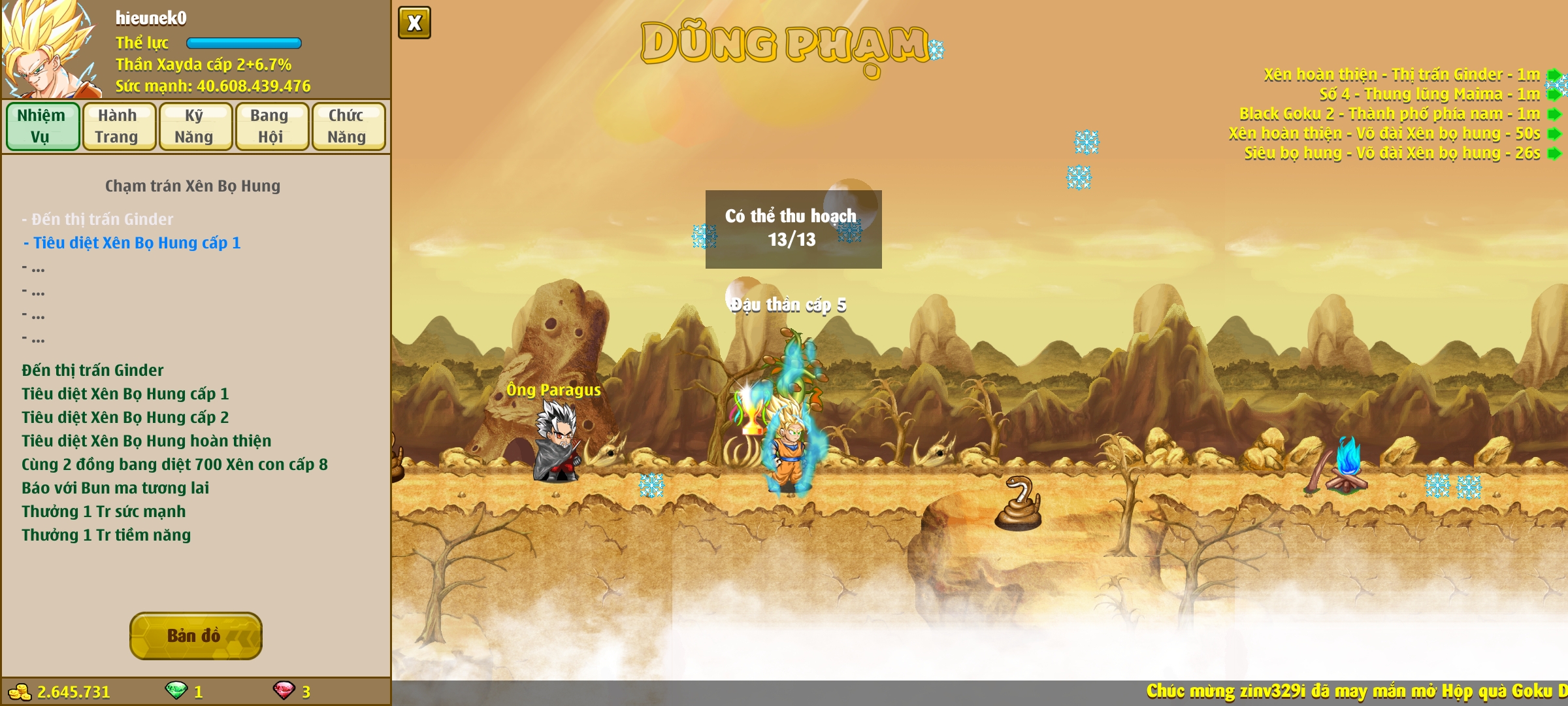 Nick Ngọc Rồng Online VIP giá rẻ, NickDaoQuan.Com, Shop Nick Ngọc Rồng