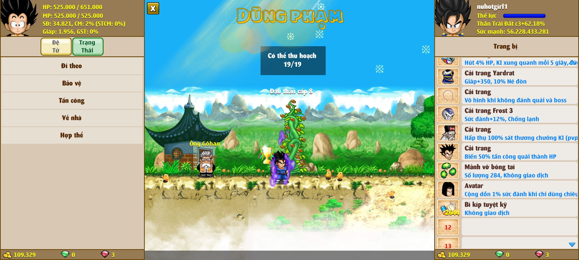 Nick Ngọc Rồng Online VIP giá rẻ, NickDaoQuan.Com, Shop Nick Ngọc Rồng