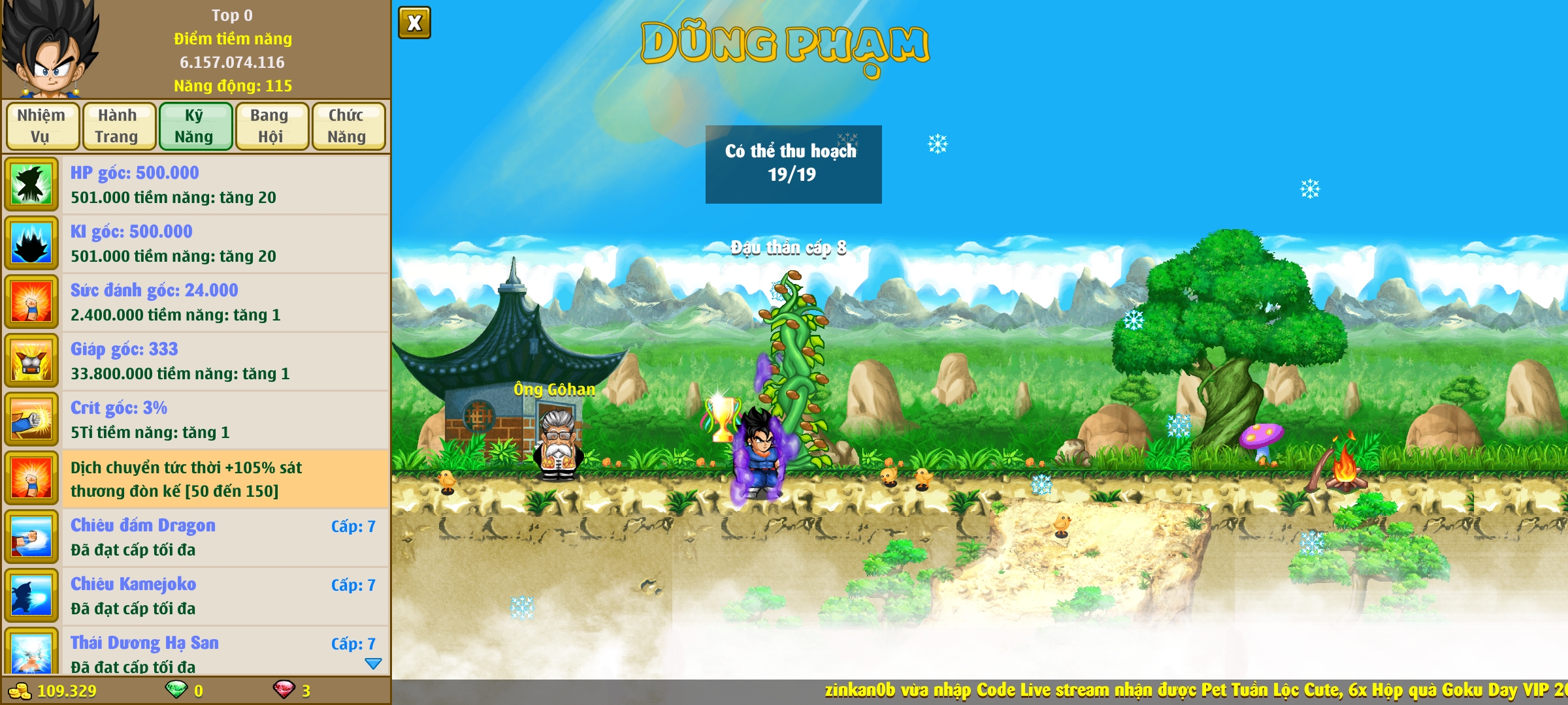 Nick Ngọc Rồng Online VIP giá rẻ, NickDaoQuan.Com, Shop Nick Ngọc Rồng